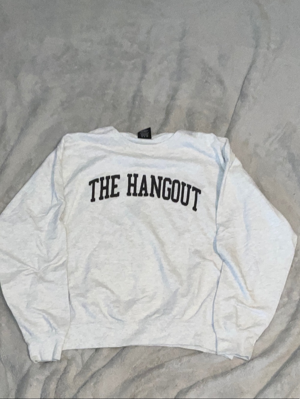 The Hangout White Graphic Sweatshirt